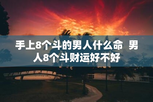 手上8个斗的男人什么命  男人8个斗财运好不好