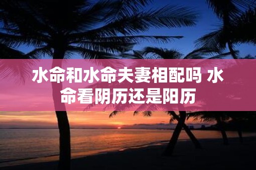 水命和水命夫妻相配吗 水命看阴历还是阳历