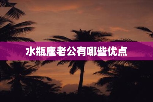 水瓶座老公有哪些优点