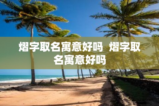 熠字取名寓意好吗  熠字取名寓意好吗