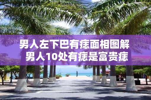 男人左下巴有痣面相图解  男人10处有痣是富贵痣