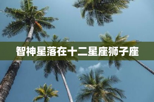 智神星落在十二星座狮子座