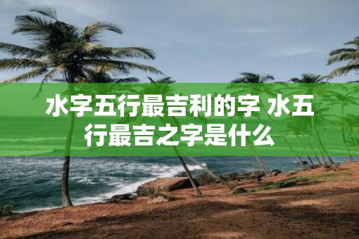 水字五行最吉利的字 水五行最吉之字是什么