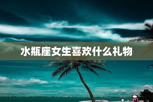 水瓶座女生喜欢什么礼物