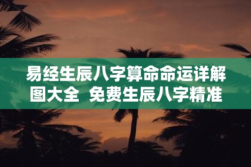 易经生辰八字算命命运详解图大全  免费生辰八字精准详批