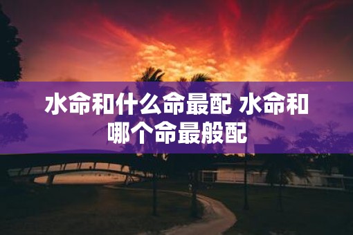 水命和什么命最配 水命和哪个命最般配
