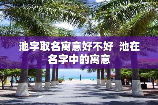 池字取名寓意好不好  池在名字中的寓意