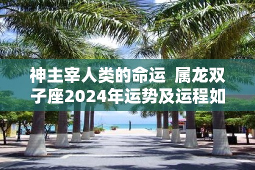 神主宰人类的命运  属龙双子座2025年运势及运程如何