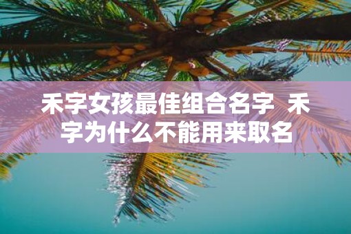 禾字女孩最佳组合名字  禾字为什么不能用来取名