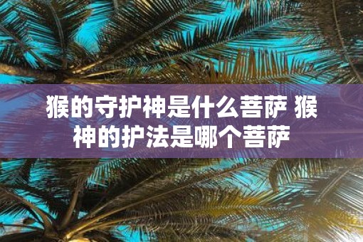 猴的守护神是什么菩萨 猴神的护法是哪个菩萨