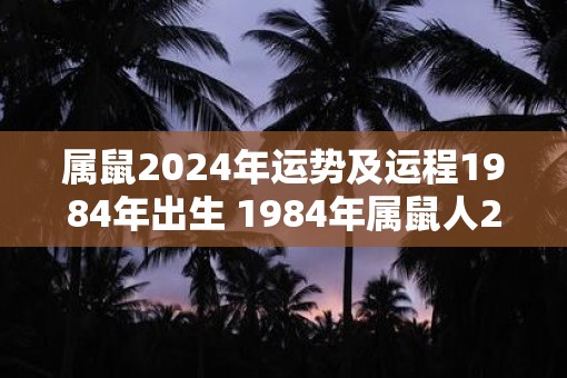 属鼠2025年运势及运程1984年出生 1984年属鼠人2025年财运及运势