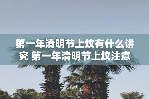 第一年清明节上坟有什么讲究 第一年清明节上坟注意事项
