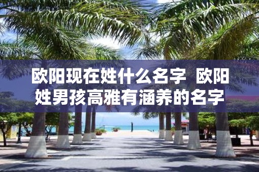 欧阳现在姓什么名字  欧阳姓男孩高雅有涵养的名字