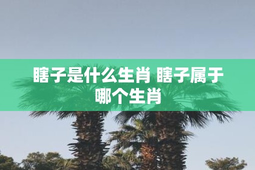 瞎子是什么生肖 瞎子属于哪个生肖
