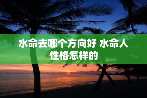 水命去哪个方向好 水命人性格怎样的