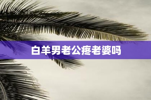 白羊男老公疼老婆吗