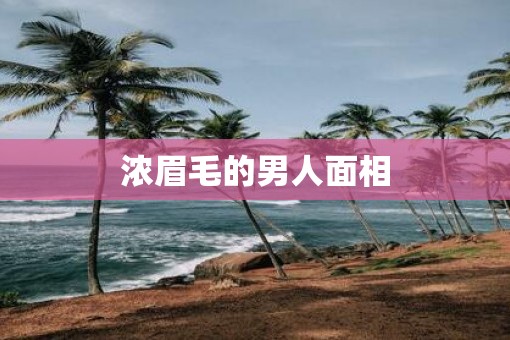 浓眉毛的男人面相