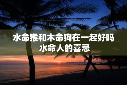 水命猴和木命狗在一起好吗 水命人的喜忌