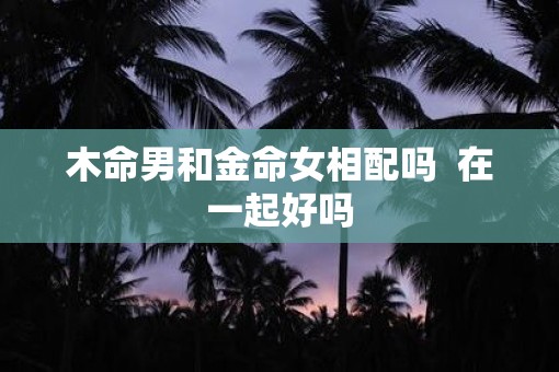 木命男和金命女相配吗  在一起好吗