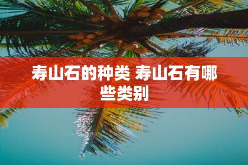 寿山石的种类 寿山石有哪些类别