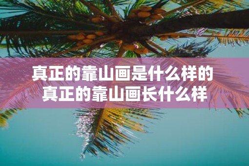 真正的靠山画是什么样的 真正的靠山画长什么样
