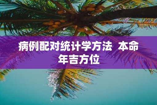 病例配对统计学方法  本命年吉方位