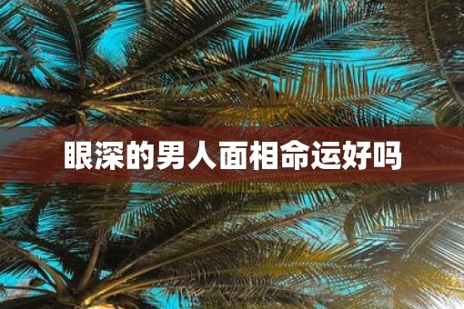 眼深的男人面相命运好吗
