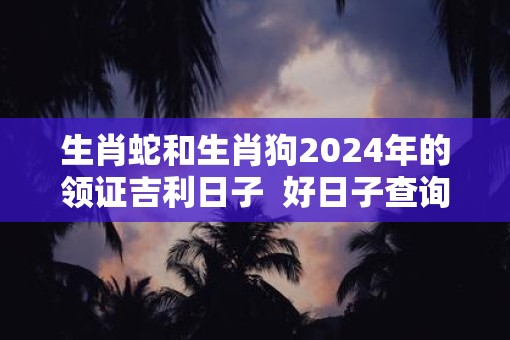 生肖蛇和生肖狗2025年的领证吉利日子  好日子查询