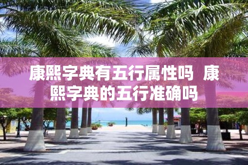 康熙字典有五行属性吗  康熙字典的五行准确吗