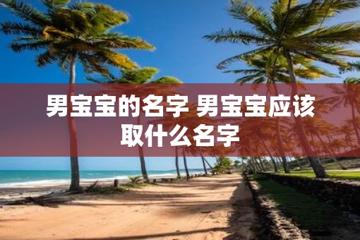 男宝宝的名字 男宝宝应该取什么名字