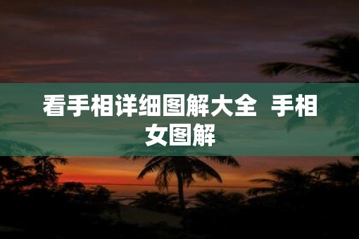 看手相详细图解大全  手相女图解