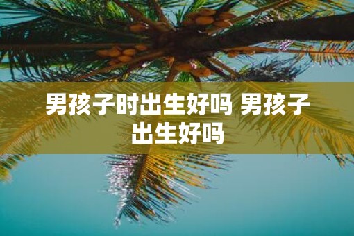 男孩子时出生好吗 男孩子出生好吗