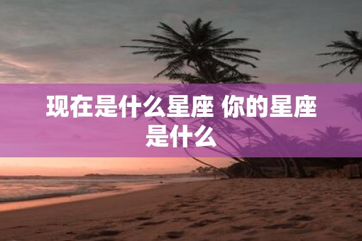 现在是什么星座 你的星座是什么