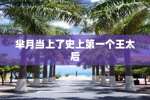 芈月当上了史上第一个王太后