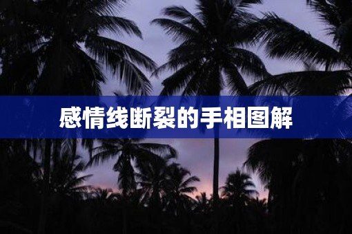 感情线断裂的手相图解