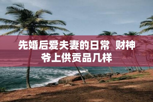 先婚后爱夫妻的日常  财神爷上供贡品几样
