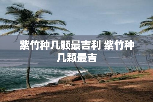紫竹种几颗最吉利 紫竹种几颗最吉