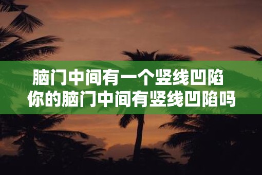 脑门中间有一个竖线凹陷 你的脑门中间有竖线凹陷吗