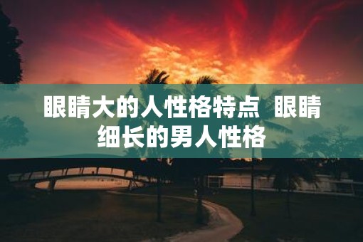 眼睛大的人性格特点  眼睛细长的男人性格