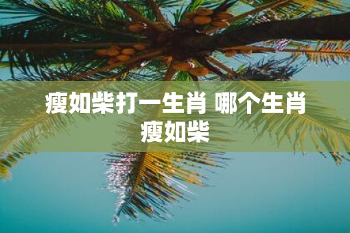 瘦如柴打一生肖 哪个生肖瘦如柴
