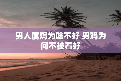 男人属鸡为啥不好 男鸡为何不被看好