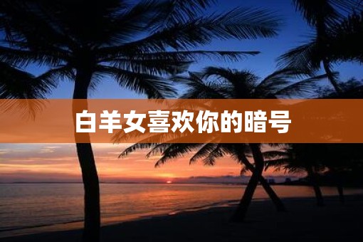 白羊女喜欢你的暗号