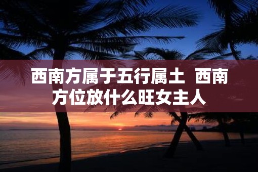 西南方属于五行属土  西南方位放什么旺女主人