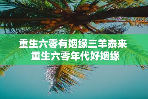 重生六零有姻缘三羊泰来  重生六零年代好姻缘