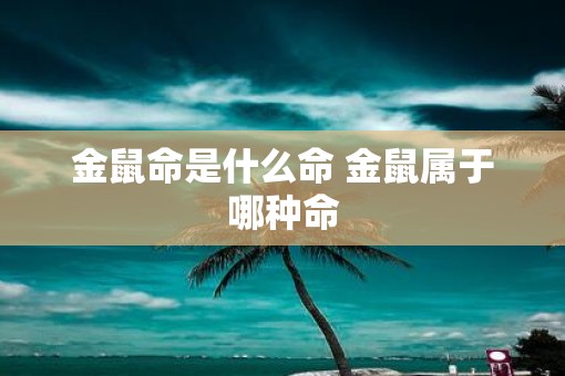 金鼠命是什么命 金鼠属于哪种命