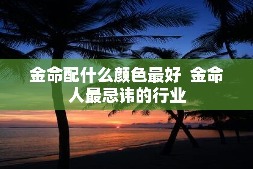 金命配什么颜色最好  金命人最忌讳的行业