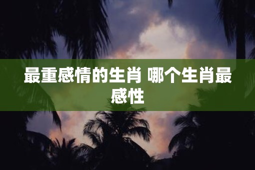 最重感情的生肖 哪个生肖最感性