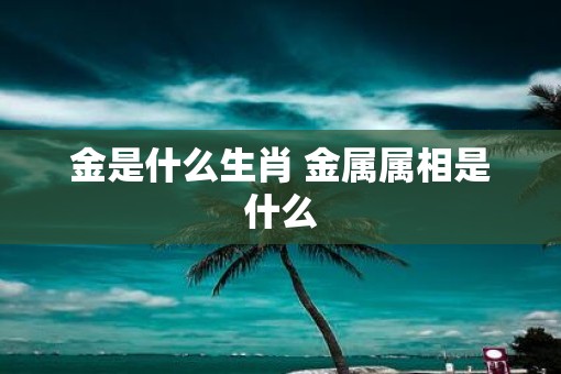 金是什么生肖 金属属相是什么