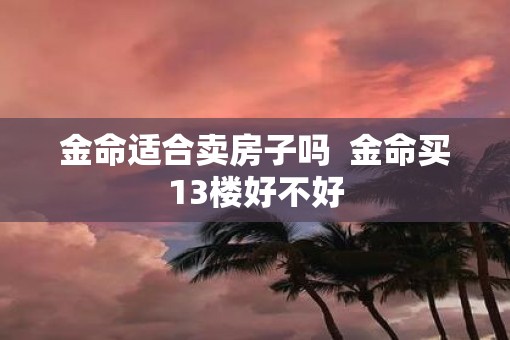 金命适合卖房子吗  金命买13楼好不好