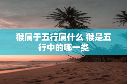 猴属于五行属什么 猴是五行中的哪一类
